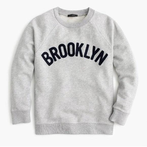 J. Crew Gray Crewneck Brooklyn Sweatshirt - Picture 1 of 9